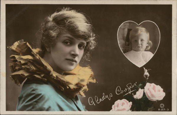 Portrait of Gladys Cooper and Child Actresses