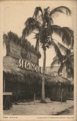 Entrance to Seminole Indian Village Postcard