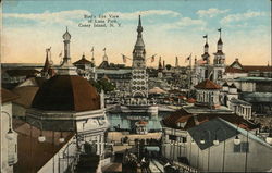 Bird's Eye View of Luna Park Coney Island, NY Postcard Postcard Postcard