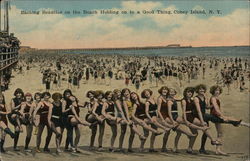 Bathing Beauties on the Beach Coney Island, NY Postcard Postcard Postcard