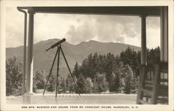 Mts. Madison and Adams from Mt. Crescent House Randolph, NH Postcard Postcard Postcard