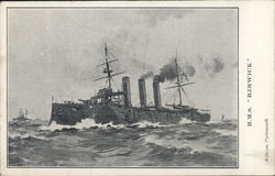 HMS "Berwick" Postcard