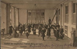 Institut der Englischen Fraulein Berg am Laim - Trunsaal Postcard