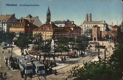 Sendlingertorplatz Munich, Germany Postcard Postcard