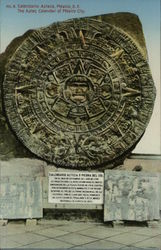 The Aztec Calndar of Mexico City Postcard