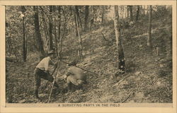 A Surveying Party in the Field Postcard