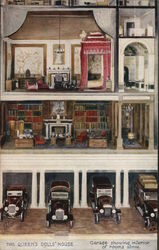 The Queen's Dolls' House - Garage Showing Interior of Rooms Above The Queen's Dolls' House - Garage Showing Interior of Rooms Above