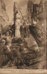 Joan of Arc at the Stake Women Postcard Postcard