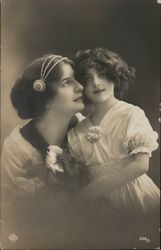 Portrait of Mother and Daughter Postcard