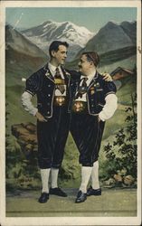 Swiss Jodel Concert Jost & Wunderle Performers & Groups Postcard Postcard