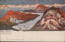 Mountains Depicted as People Mountains Depicted as People