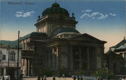 Rare Warsaw Synagogue Feldpost Poland Judaica Postcard Postcard
