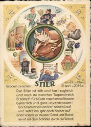 Stier - Taurus April 21-May20 Postcard