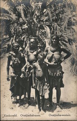 Ovatjimbafrauen. Ovatjimba-women  (Nude) Kaokoveld, South West Africa Postcard Postcard Postcard