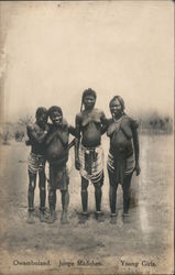 Junge Madchen. Young Girls  (Nude) Owamboland, South West Africa Postcard Postcard Postcard