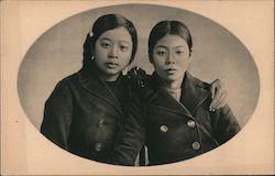 Two School girls(siblings) in our mission. Postcard