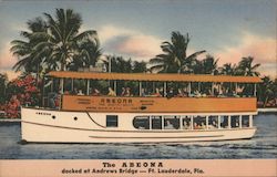 The Abeona docked at Andrews Bridte Postcard