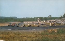 National Championship Motorcycle Road Races Postcard