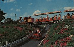 Dutch Wonderland - Train, 1910 Buick rides Postcard
