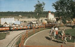 The Burros, Children's Zoo, Storyland Valley Postcard
