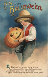 A Merry Hallowe'en Halloween Ellen Clapsaddle Postcard Postcard Postcard