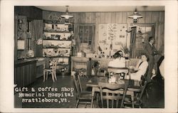 Gift & Coffee Shop Memorial Hospital Brattleboro, VT Postcard Postcard Postcard