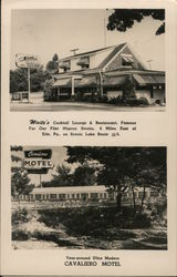 Year Round Ultra Modern CAVALIERO MOTEL Postcard