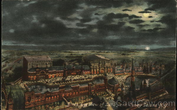 Birds Eye View of Luna Park Coney Island New York