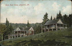 Rowe Pond Camp Bingham, ME Postcard Postcard Postcard