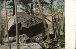 Moses Rock, Coggshall Park Fitchburg, MA Postcard Postcard Postcard