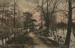 Mill Race and River Postcard