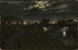 Night Scene from Victoria Park Niagara Falls, ON Canada Ontario Postcard Postcard Postcard