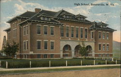 High School Sistersville, WV Postcard Postcard Postcard