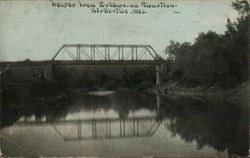 Lower Iron Bridge on Chariton Postcard