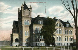 High School Fresno, CA Postcard Postcard Postcard