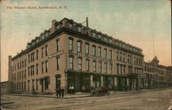 The Warner Hotel Amsterdam, NY Postcard Postcard Postcard