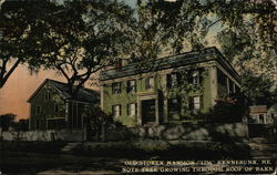 Old Storer Mansion "1756" Postcard