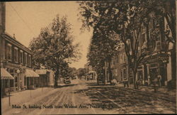 Main St. looking North from Walnut Ave Nazareth, PA Postcard Postcard Postcard