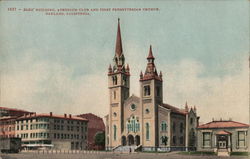 Elks Building, Athenium Club and First Presbyterian Church Oakland, CA Postcard Postcard Postcard