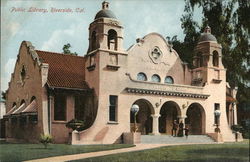 Public Library Riverside, CA Postcard Postcard Postcard