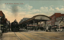 R.R. Station Meriden, CT Postcard Postcard Postcard