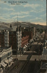 Main Street, Looking East Boise, ID Postcard Postcard Postcard