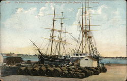 Old Wharf New Bedford, MA Postcard Postcard Postcard