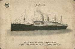 SS America Postcard