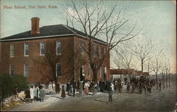 Plaza School Postcard