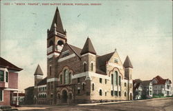 "White Temple", First Baptist Church Portland, OR Postcard Postcard Postcard