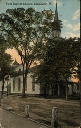 First Baptist Church Concord, NH Postcard Postcard 