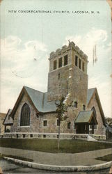 New Congregational Church Laconia, NH Postcard Postcard Postcard