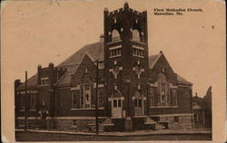 First Methodist Church, Including Bell Tower Postcard