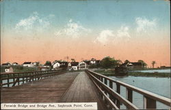Fenwick Bridge and Bridge Ave. Postcard